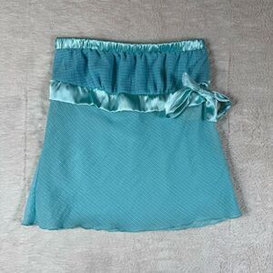 Vintage Y2K NWT Avital Blue Tank Tube Top Shirt Blouse